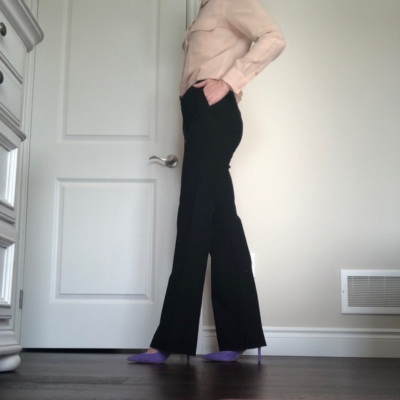 NWOT HELMUT LANG Wool Dress Pant boot wideleg - Picture 4 of 13